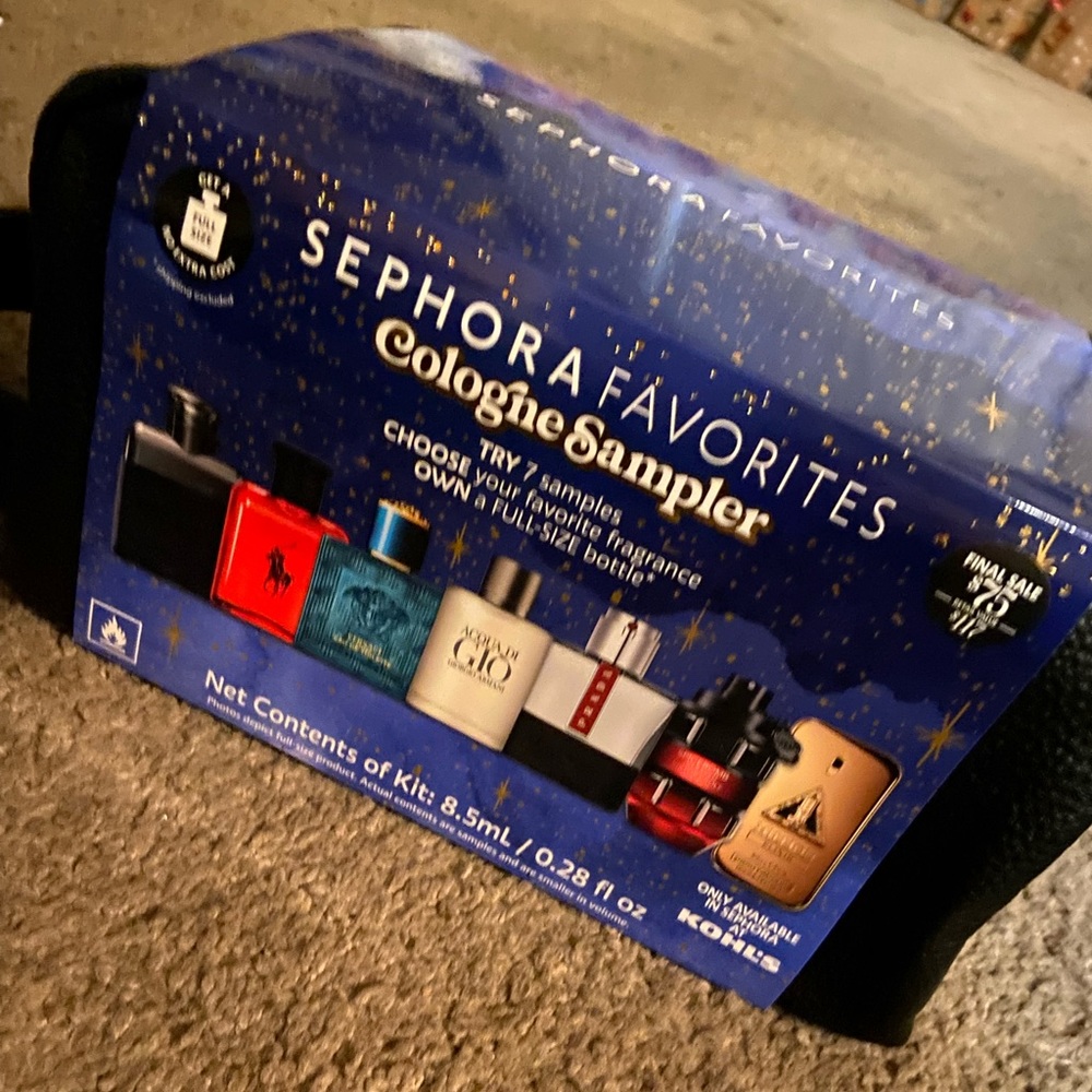 Sephora cologne sampler set NO CERTIFICATE